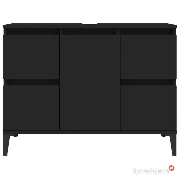 Szafka pod umywalkę czarna 80x33x60 WM821277 Warszawa