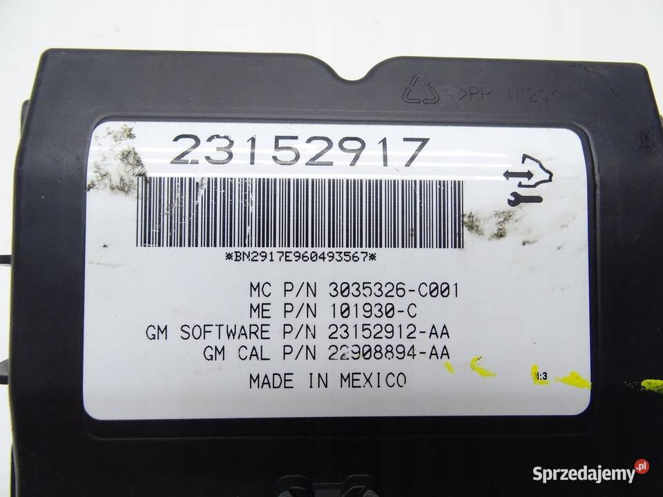 MODUŁ STEROWNIK KLAPY BAGAŻNIKA TYŁ TYLNY OPEL sprzedam