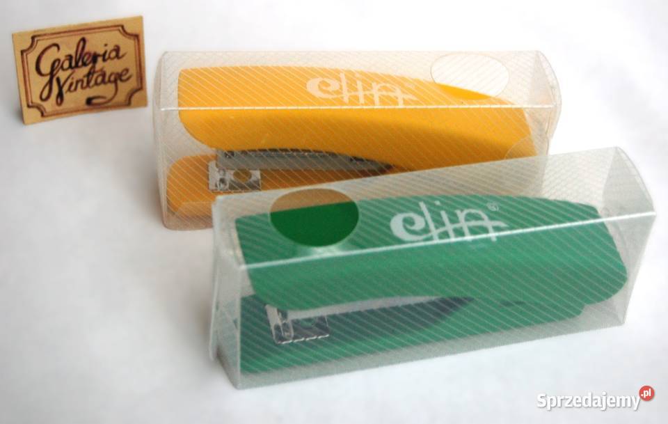 Nowy zszywacz biurowy Elin żółty zielony 2 Lublin