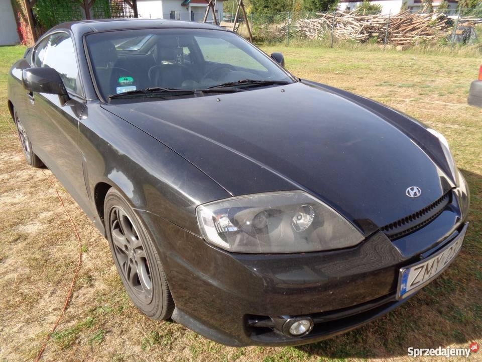 Hyundai Coupe Tiburon 27V6 Gas czarny Myślibórz sprzedam