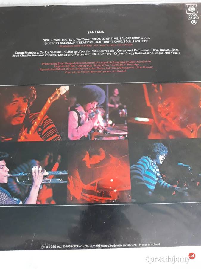 SANTANA I album grupy SANTANA 1969 płyta winylowa Rzeszów