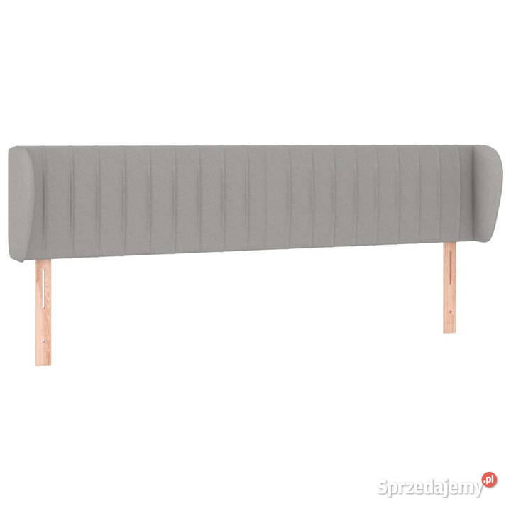 Zagłówek uszak jasnoszary 163x23x7888 tkanina mazowieckie Warszawa