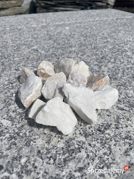 Grys PERŁOWY Kamień Naturalny do Ogrodu Biała Piaseczno