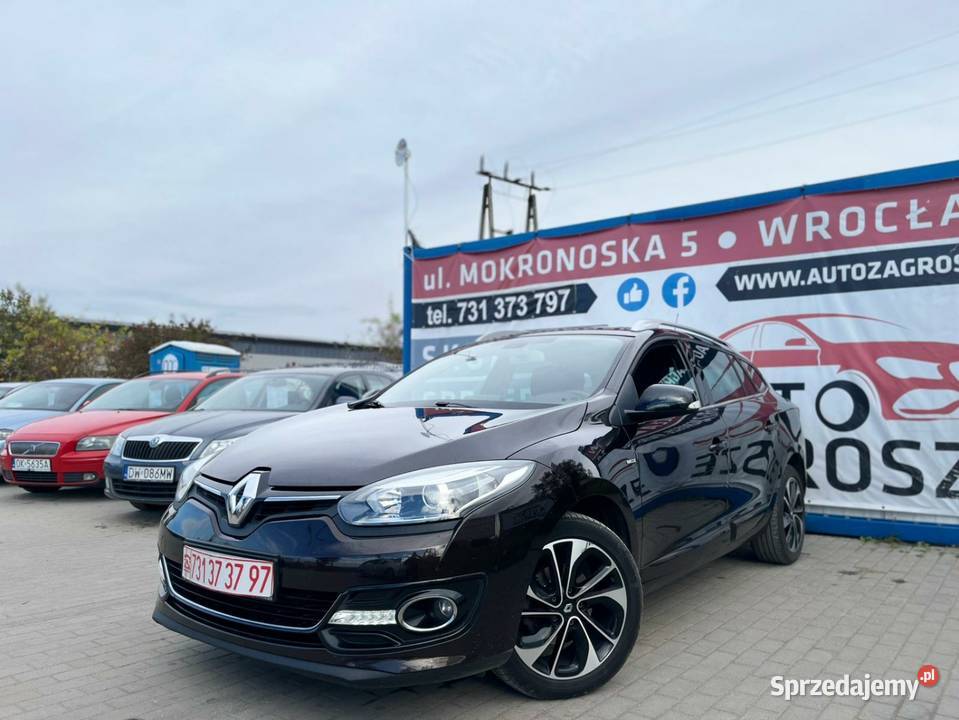Renault Megane 12 TCe 2014 130 Skory Bose dolnośląskie Wrocław