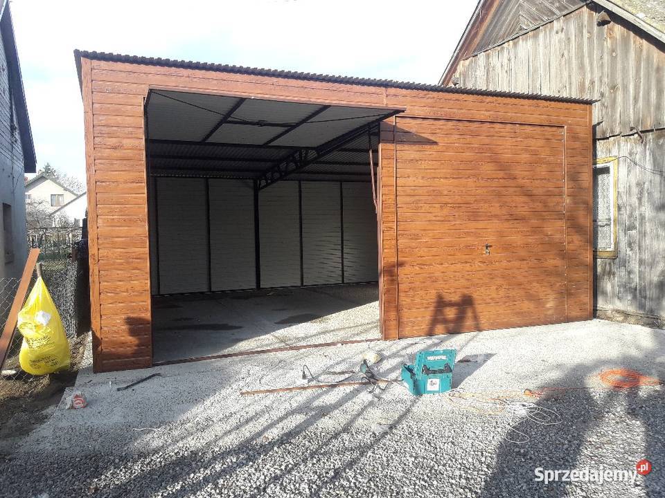 Garaż blaszany drewnopodobny Garaże Blaszane Pozostałe lubelskie Lublin