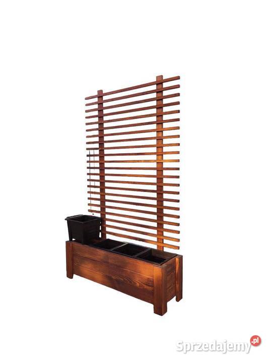 Donica Drewniana z Kratką W4D3K Lakierowana śląskie