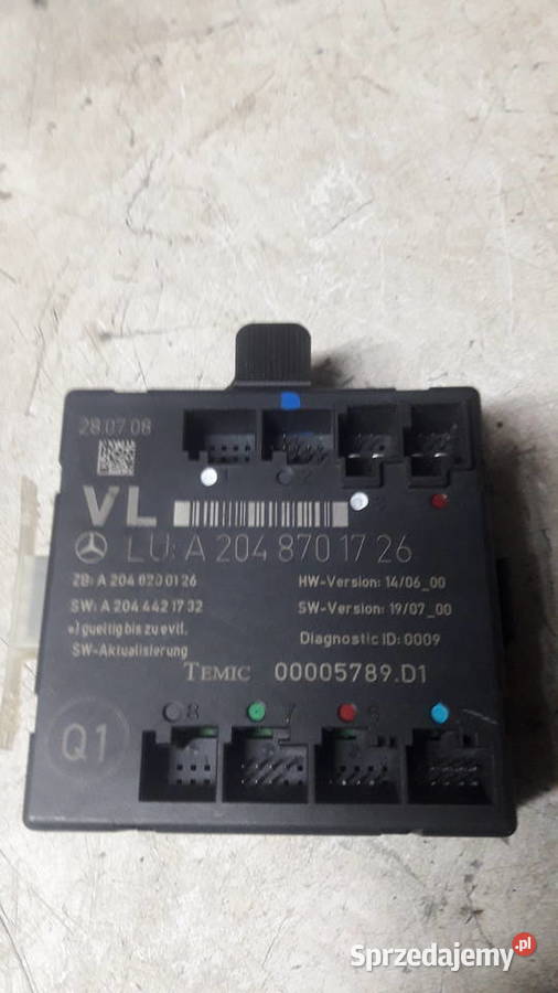 Mercedes W204 moduł drzwi A2048701726 pomorskie Gdańsk