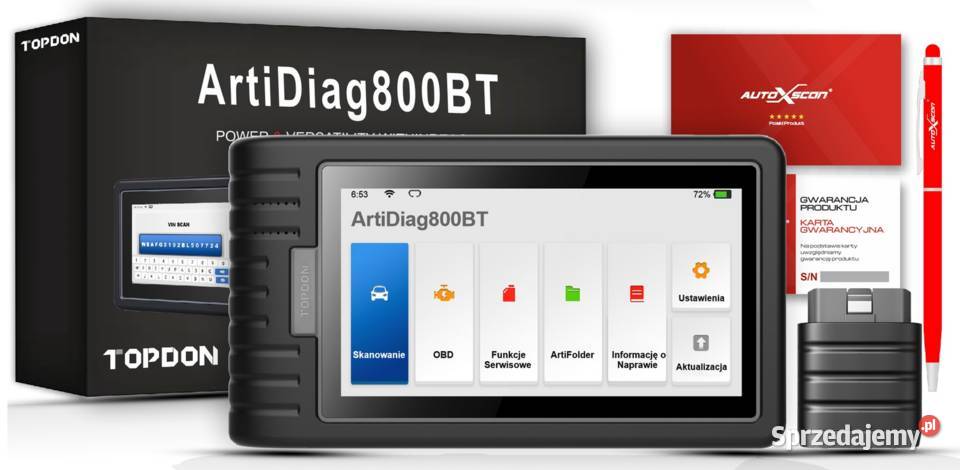 TOPDON ArtiDiag 800BT Tester diagnostyczny 6