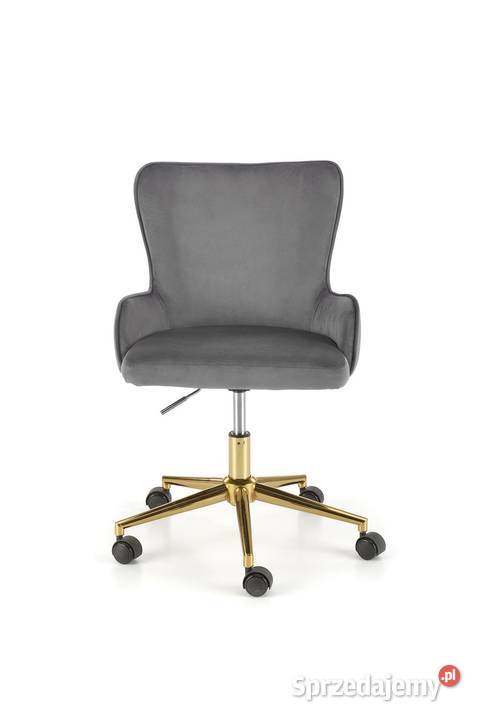 Fotel biurowy szarozłoty małopolskie Golkowice
