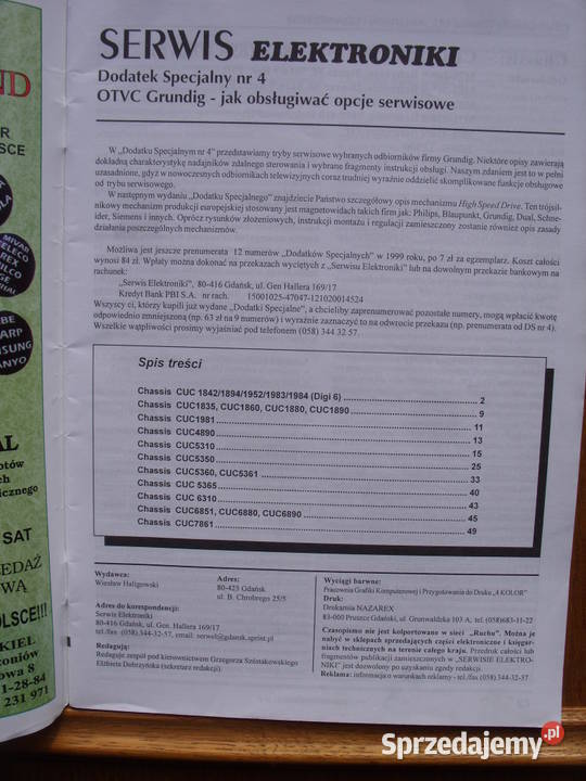 SERWIS ELEKTRONIKIDODATEK SPECJALNY 1245 Wołów sprzedam