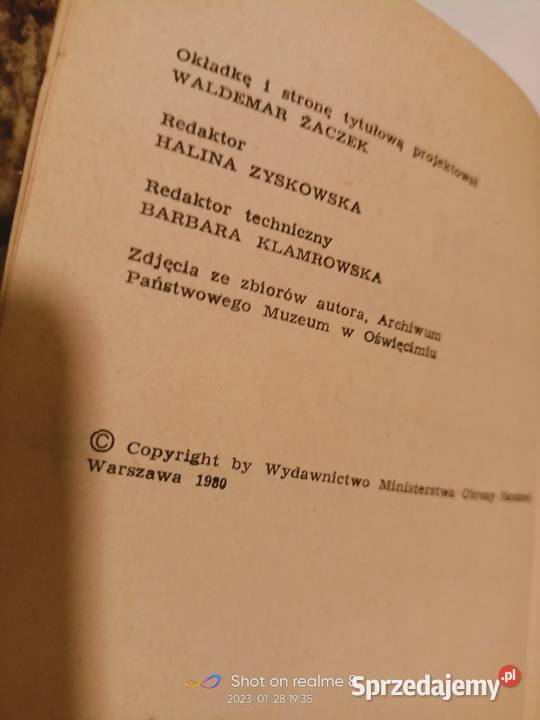 Sobański książki Ucieczki oświęcimskie Warszawa