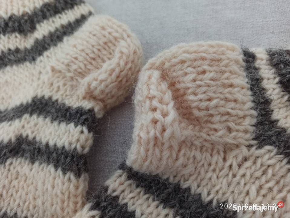 Nowe skarpety 100 wełna ręcznie robione z Radzyń Podlaski sprzedam