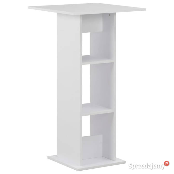 Stolik barowy biały 60 x 60 x 110 WM280205 Stoły Warszawa