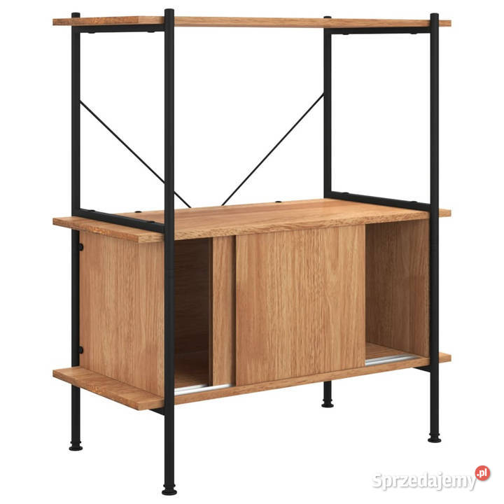 Regał z szafką 80x40x92 stal i materiał mazowieckie sprzedam