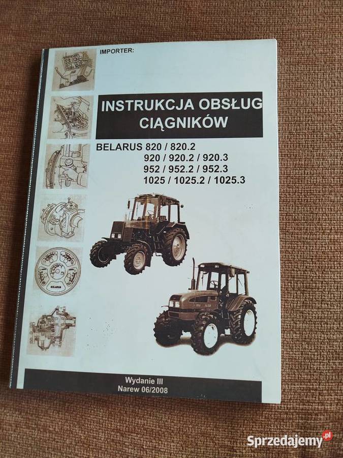 Instrukcja obsługi ciągników Belarus Lublin sprzedam