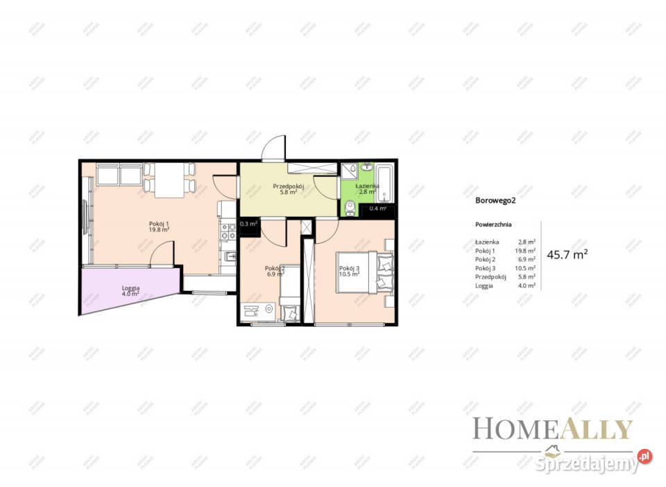 Mieszkanie 457m2 3 pokojowe Warszawa sprzedam