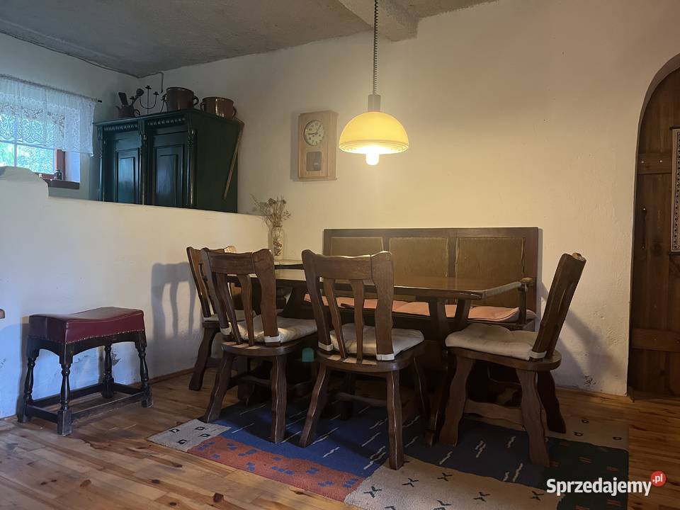 Sprzedam komplet retro mebli dębowych stół 5 Obory sprzedam