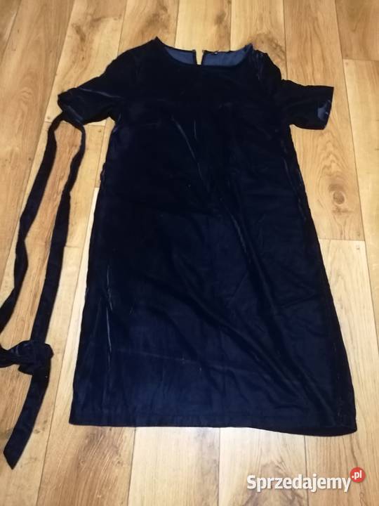 Sukienka zamszowa M niebieski Gdańsk