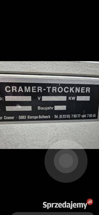Suszarka CRAMERTROCKNER Pniewy