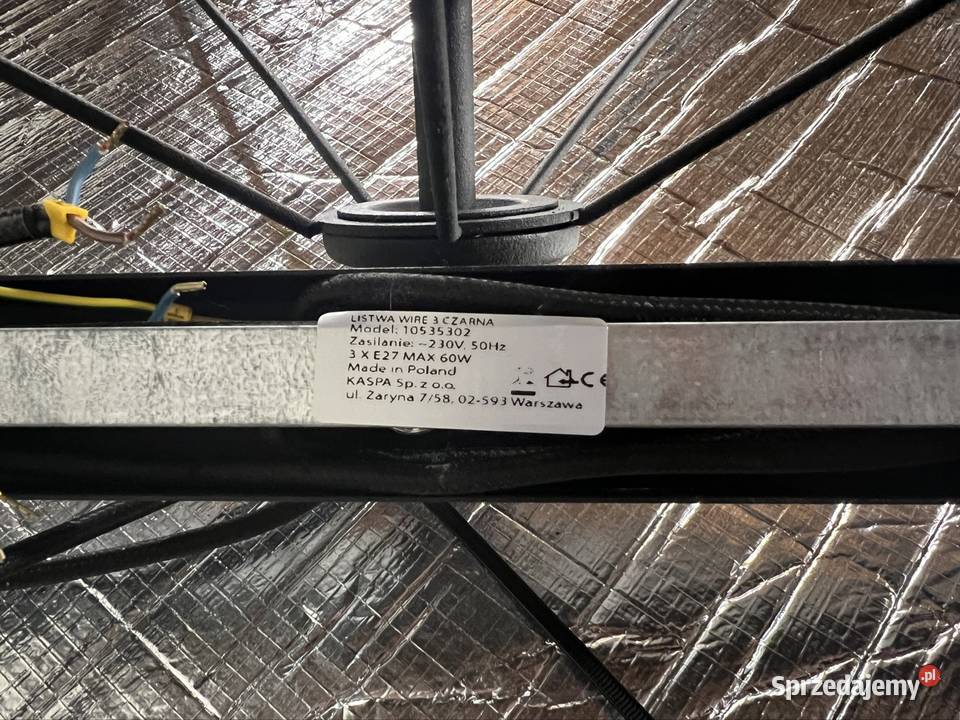Żyrandol druciany lampa wisząca KASPA Ornontowice