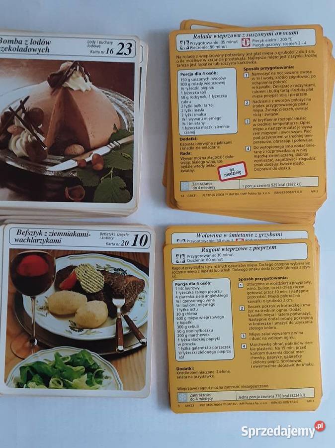 PRZEPISY KULINARNE KARTY Z OKRESU LAT 90 Szczecinek