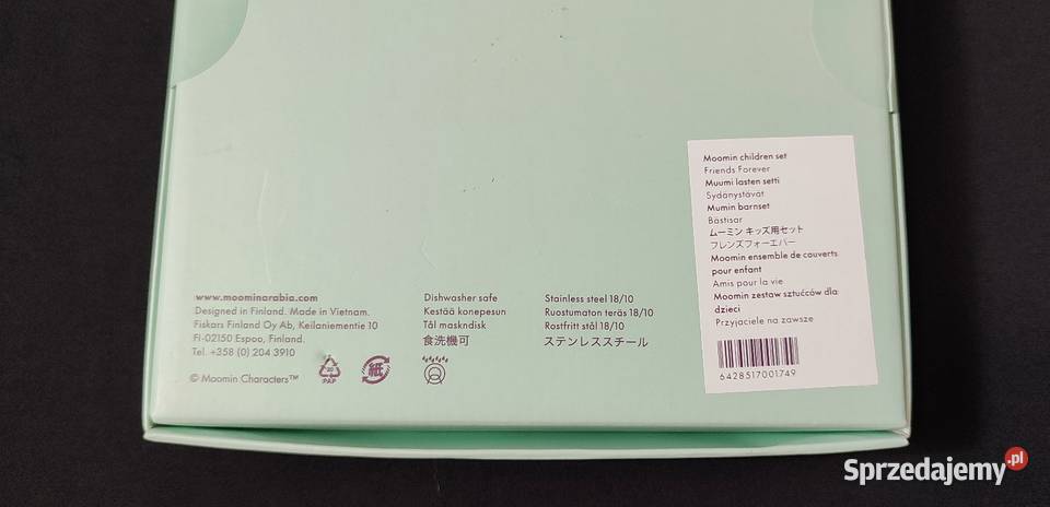 MUMINKI sztućce dzieci Przyjaciele zestaw 4 el Jasień sprzedam