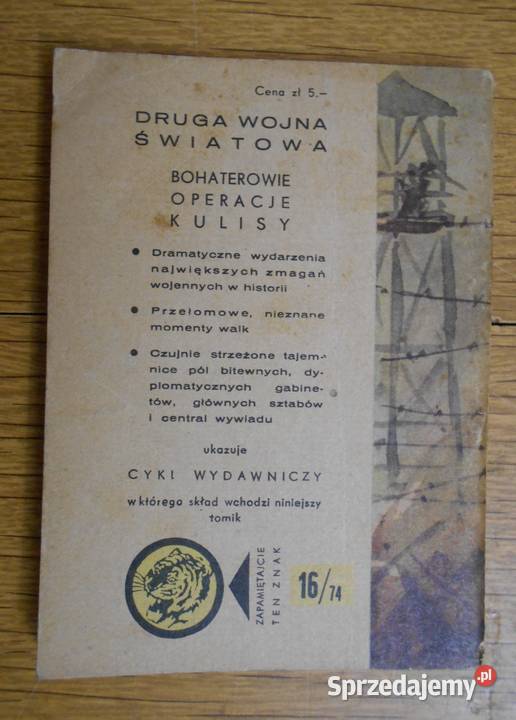 Żółty Tygrys Strzały pod krematorium 1674 miękka Parczew