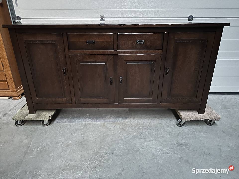 Masywna duża dębowa komoda 235