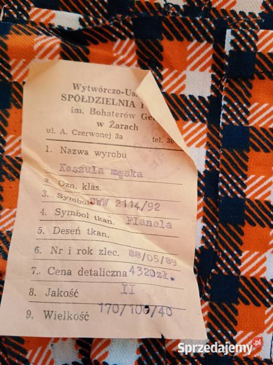 Zestaw Nowych Koszul Flanelowych VINTAGE PRLLata Ruda Śląska