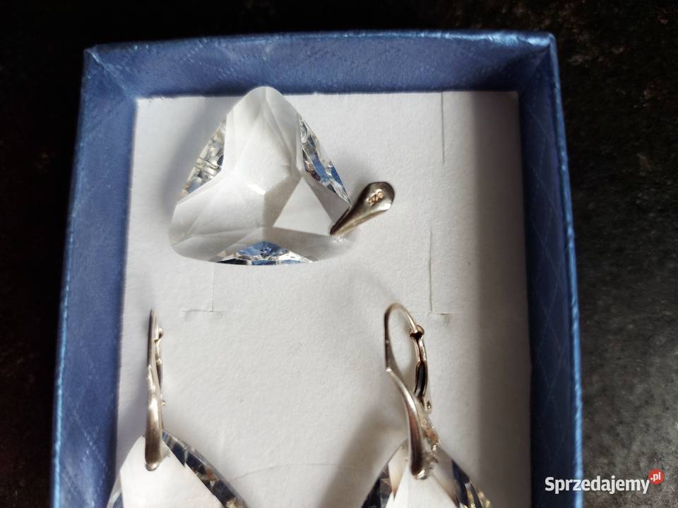 Biżuteria Swarowski kolczyki zawieszka Olkusz sprzedam