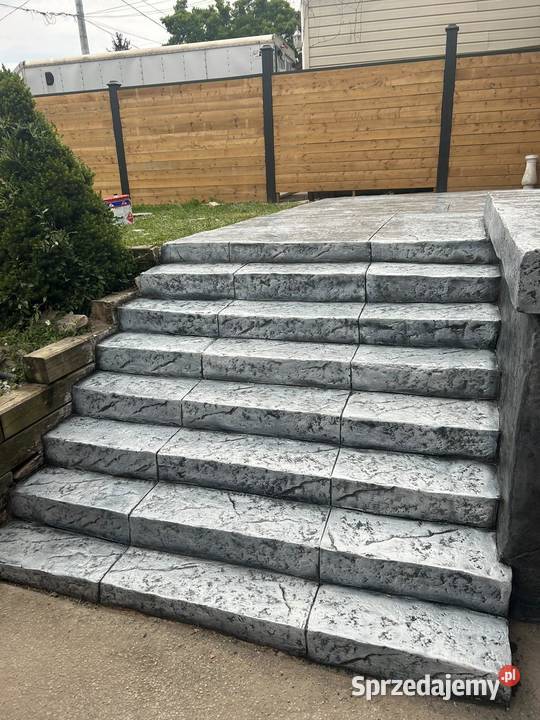 Beton stemplowany tarasy schody filary cokoly Gliwice