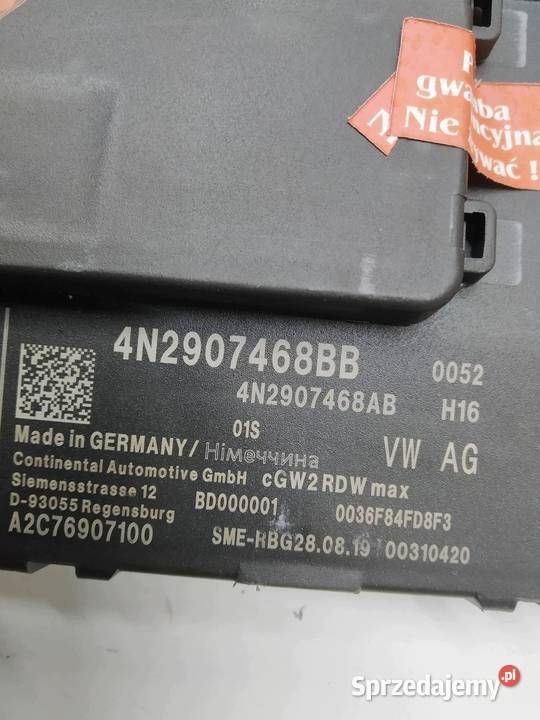MODUŁ LEGALNY 4N2907468BB Audi A6 V 2018 C8