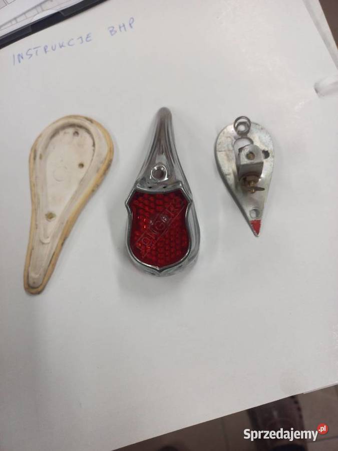 Tylna lampka rowerowa zabytkowa Pozostałe Łódź