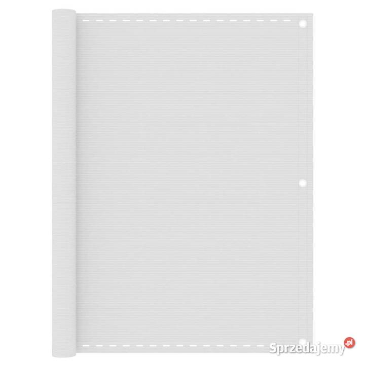 Parawan balkonowy biały 120x500 HDPE WM310870 Pozostałe mazowieckie Warszawa
