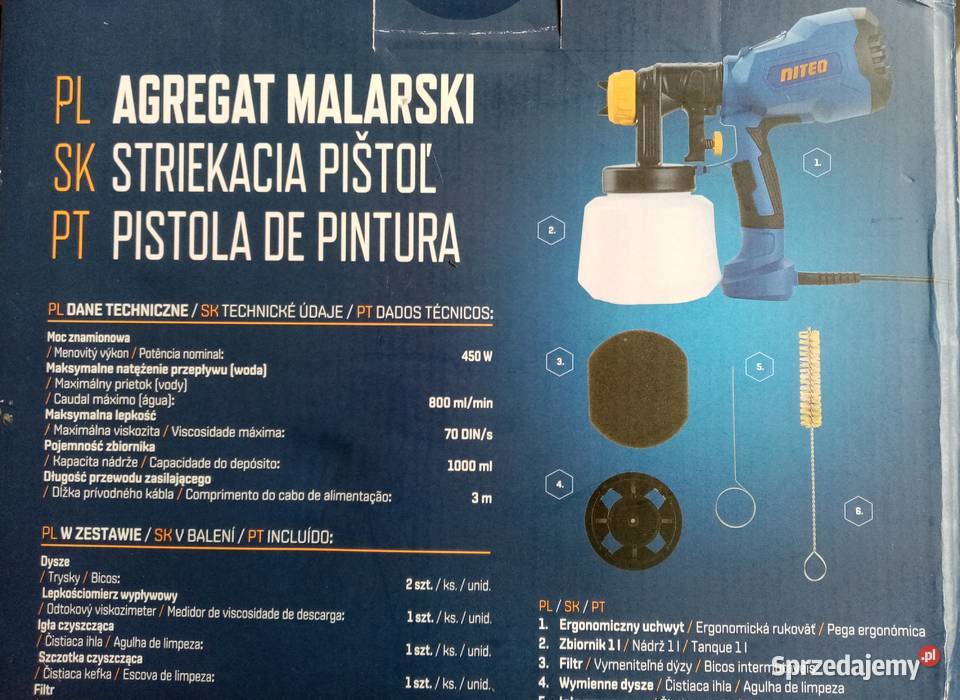 Pistolet agregat malarski Nowy nie używany małopolskie Wieliczka