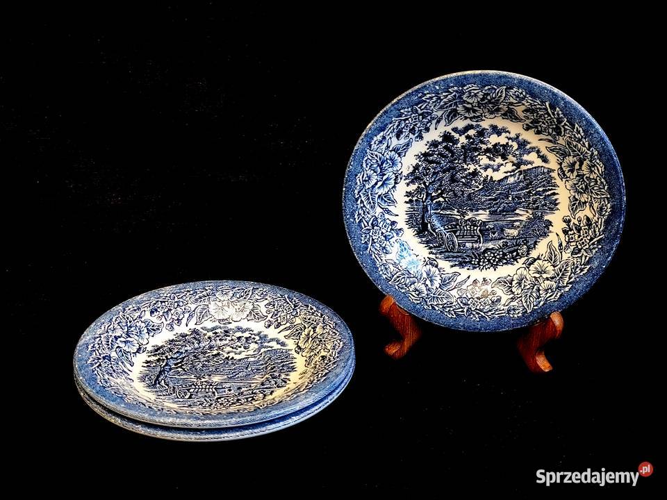 Talerz podstawka angielski Ironstone Porcelana i szkło lubelskie Chełm