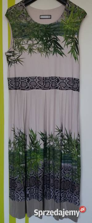 SM3840 Kolorowa suknia produkt polski Rozmiar 38(M) Gliwice