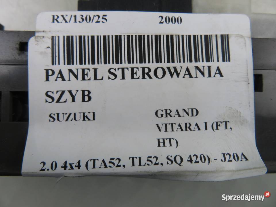 PANEL SZYB SUZUKI GRAND VITARA I