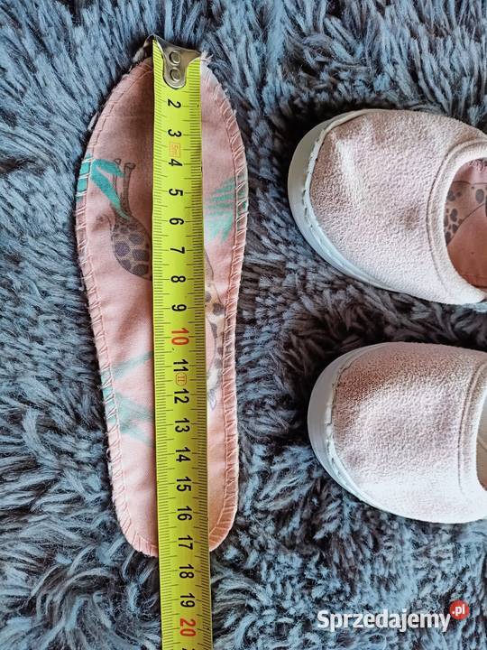 Balerinki różowe brokatowe dziewczęce 27 17cm mazowieckie sprzedam