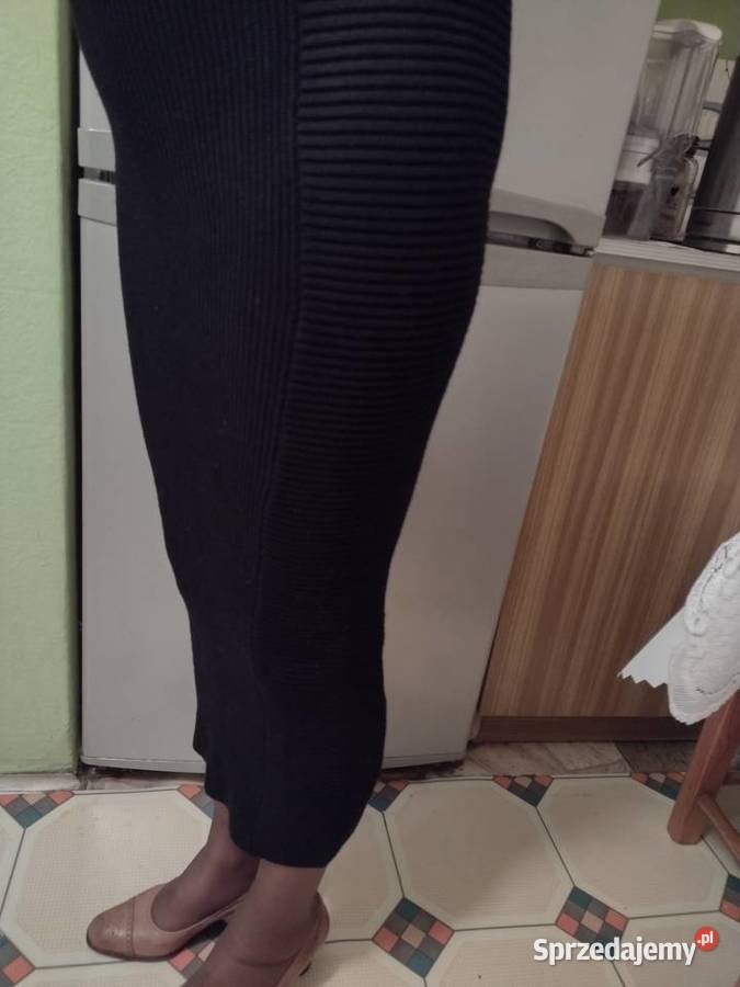 38M ZARA Czarna długa spódnica ołówkowa z Kraków