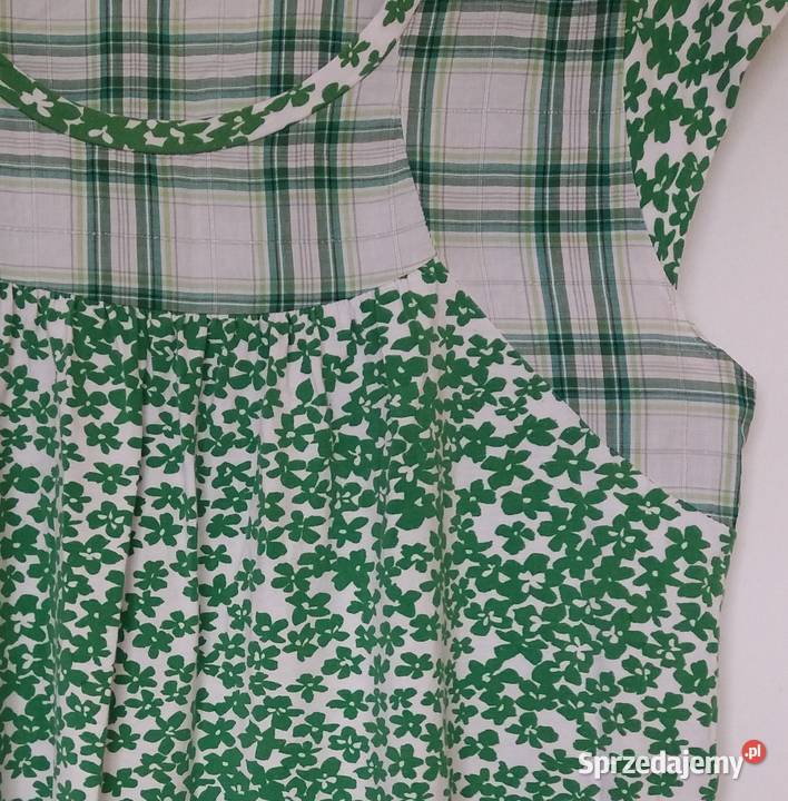 XL4850 Tunika bluzka w zielonej kolorystyce śląskie