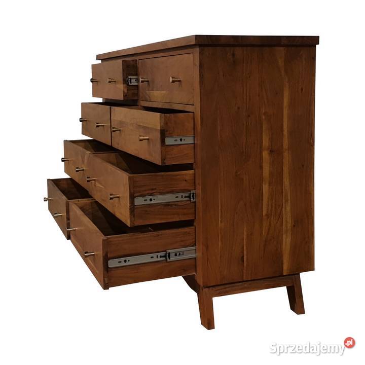Komoda drewniana BONN 140 z szufladami z akacji 90cm Lublin sprzedam