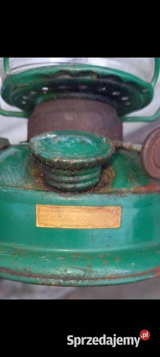 Lampa naftowa olejowa zielona mazowieckie Małkinia Górna