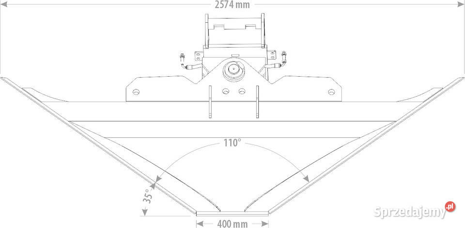 ŁYŻKA TRAPEZOWA HYDRAULICZNA 10 14 T Kutno