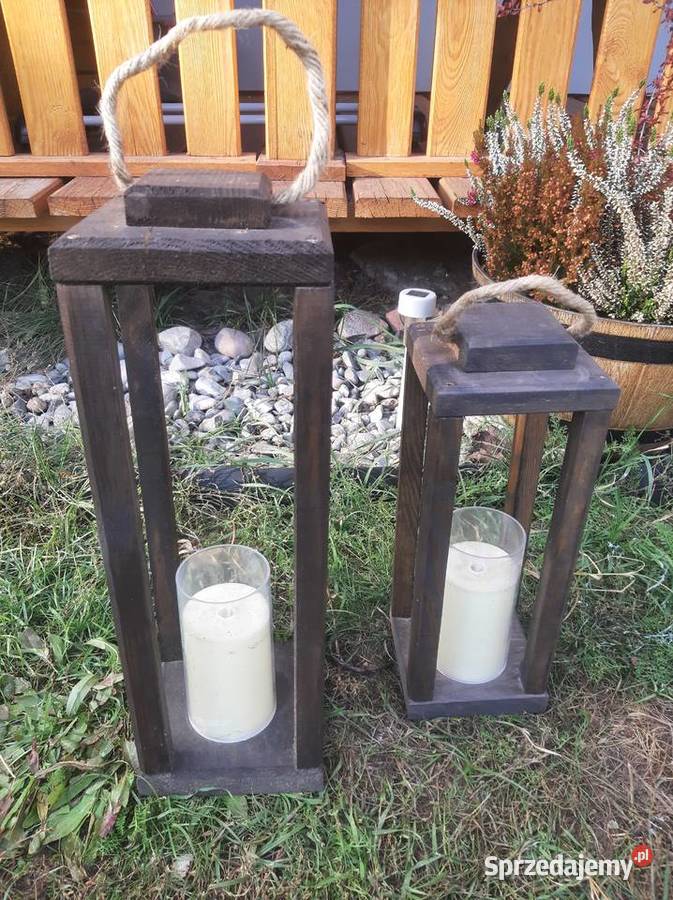 Lampion drewniany impregnowany drewnochronem Sarnaki