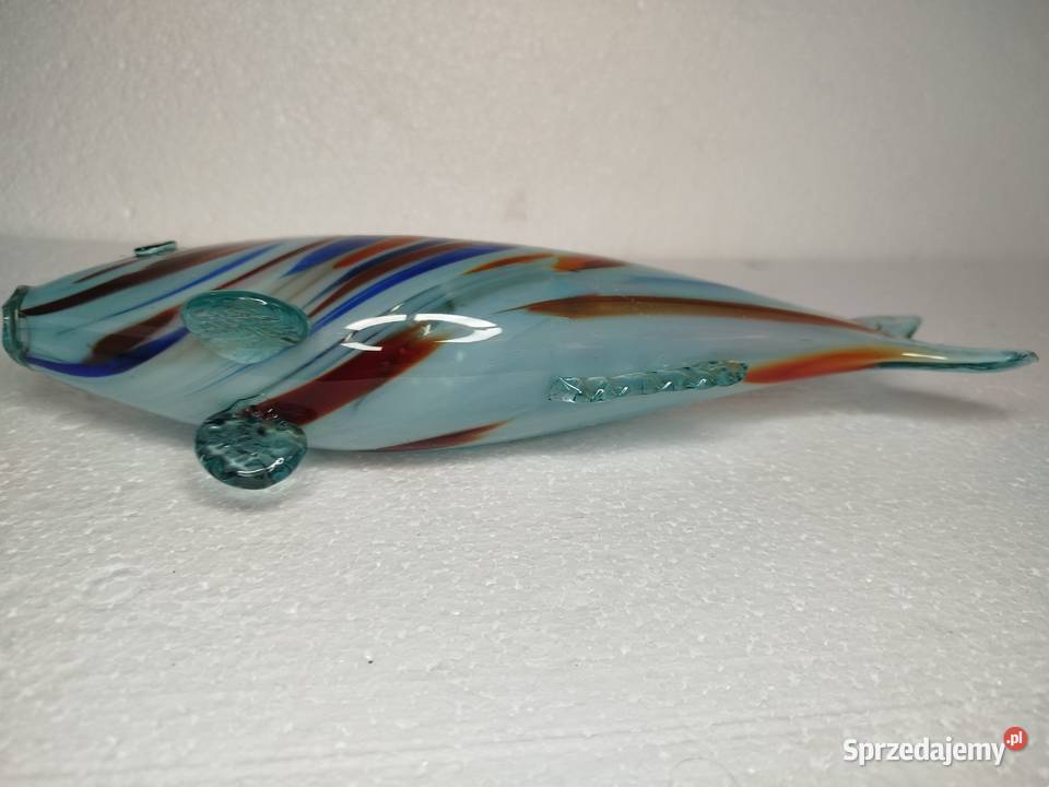 Szklana Rybka PRL uszkodzona łódzkie Zgierz sprzedam