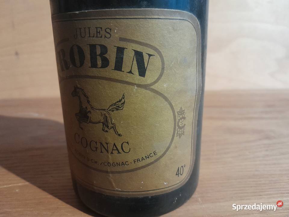 Stara papierośnica Robin butelka Cognac gadżet Dąbrowa Górnicza
