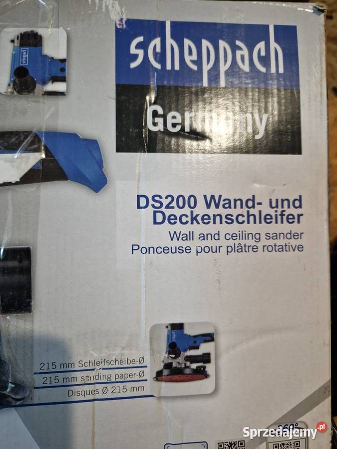Szlifierka do ścian i sufitów scheppach DS 200 Elektryczne