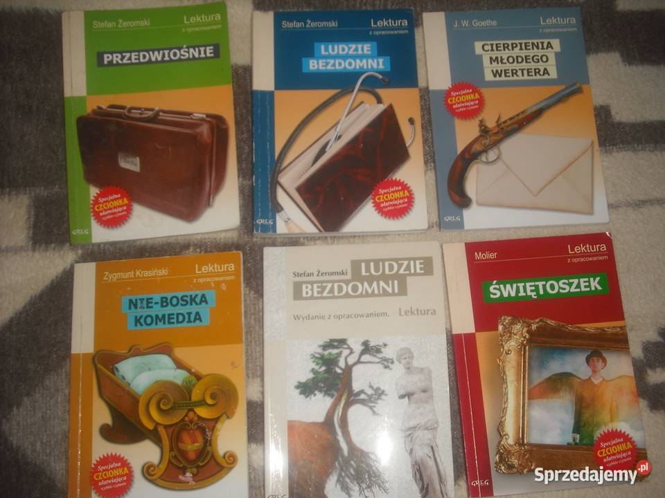 Lektury z opracowaniem sprzedam