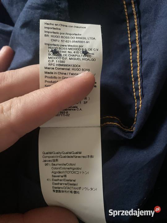 Elegancka koszula męska HUGO BOSS długi rękaw M Zamość sprzedam